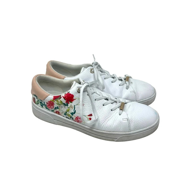 Ted Baker Shoes - Ted Baker Hayiden Metropolis Cupsole Trainer Sneakers in White Size‎ 8.5
